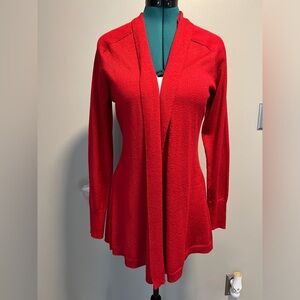 Beautiful red glittery threaded cardigan